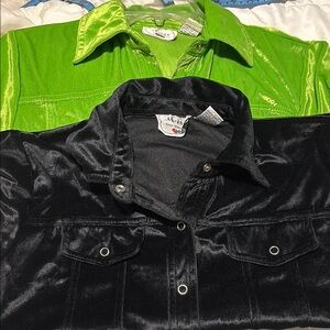 New -Two retro Velvet tops